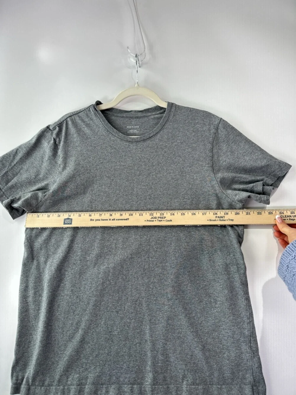 Everlane Men's Premium Weight Crewneck Tee Organic Cotton Heather Grey Large - Picture 9 of 9